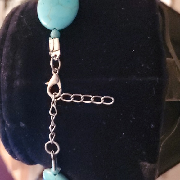 TURQUOISE NECKLACE, EARRINGS, RING & BRACELET SET - Picture 3 of 13